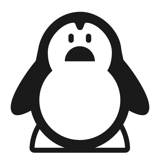 Penguin icon, solid style, from Fluent Emoji High Contrast