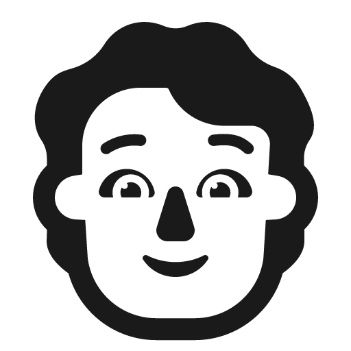 Person icon, solid style, from Fluent Emoji High Contrast