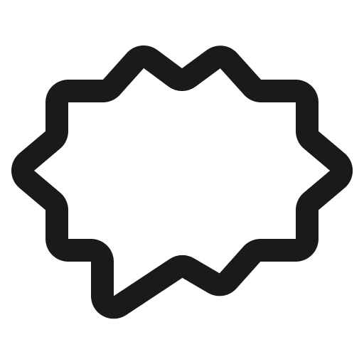Right anger bubble icon, solid style, from Fluent Emoji High Contrast