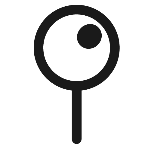 Round pushpin icon, solid style, from Fluent Emoji High Contrast
