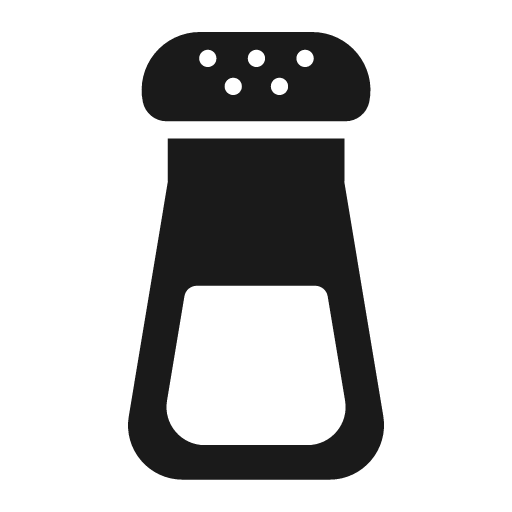 Salt icon, solid style, from Fluent Emoji High Contrast