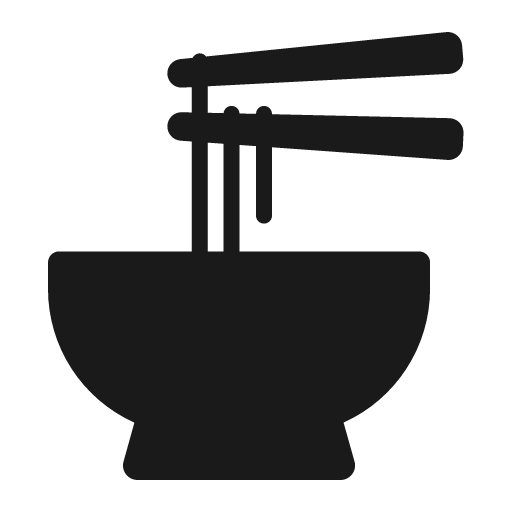 Steaming bowl icon, solid style, from Fluent Emoji High Contrast