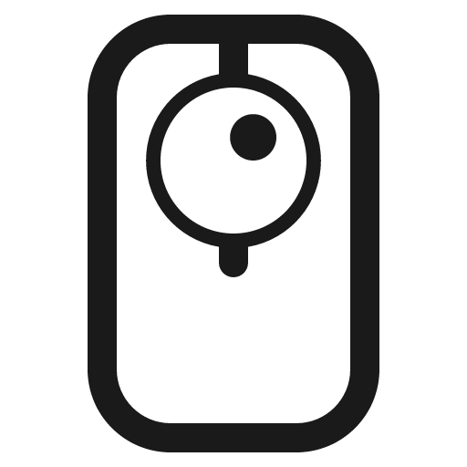 Trackball icon, solid style, from Fluent Emoji High Contrast