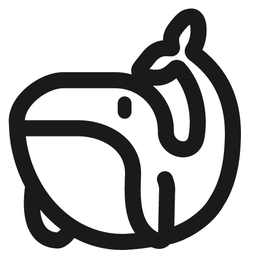 Whale icon, solid style, from Fluent Emoji High Contrast