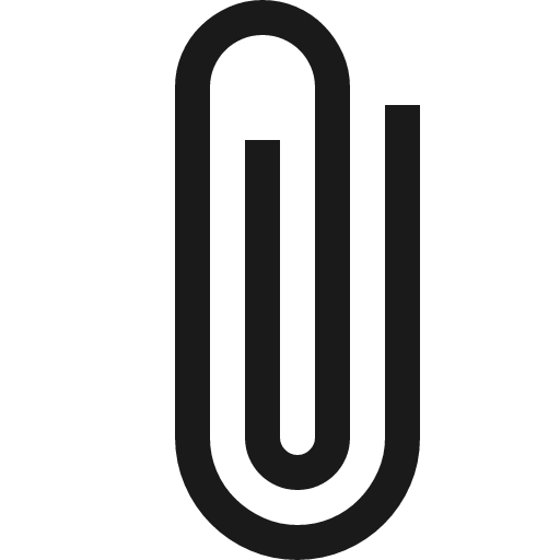 Attach icon, solid style, from Fluent UI MDL2