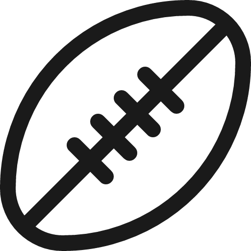 Australian rules icon, solid style, from Fluent UI MDL2