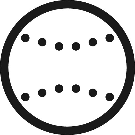 Baseball icon, solid style, from Fluent UI MDL2