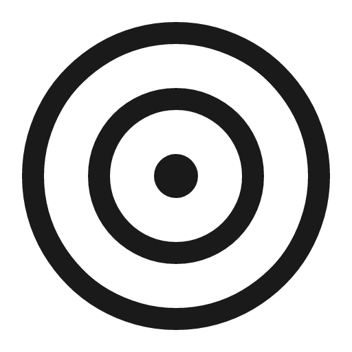 Bullseye target icon, solid style, from Fluent UI MDL2