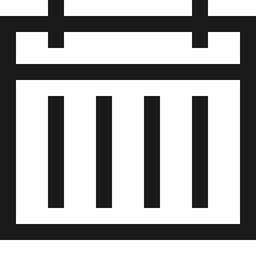 Calendar week icon, solid style, from Fluent UI MDL2