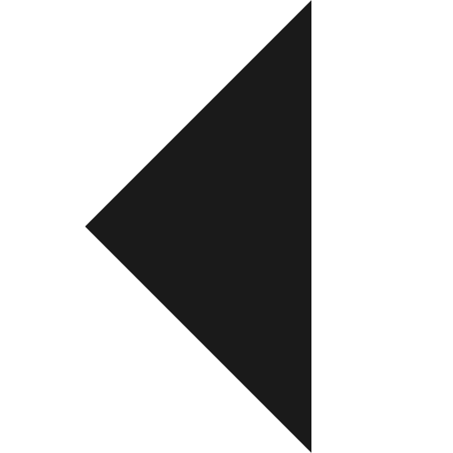 Caret solid left icon, solid style, from Fluent UI MDL2