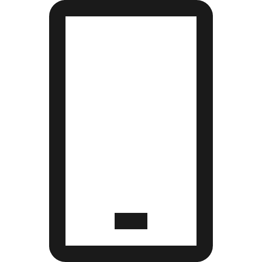 Cell phone icon, solid style, from Fluent UI MDL2