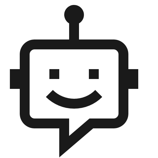 Chat bot icon, solid style, from Fluent UI MDL2