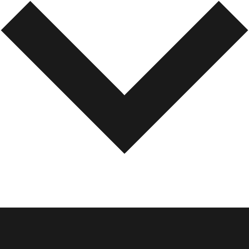Chevron down end 6 icon, solid style, from Fluent UI MDL2