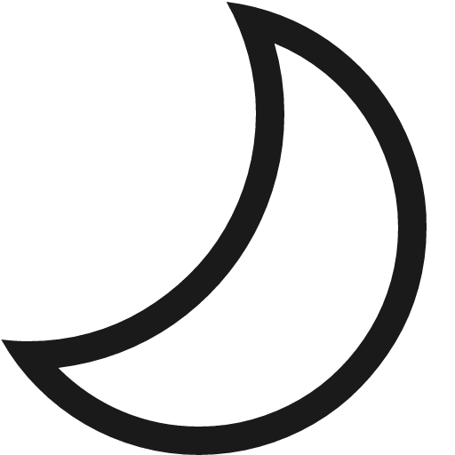 Clear night icon, solid style, from Fluent UI MDL2