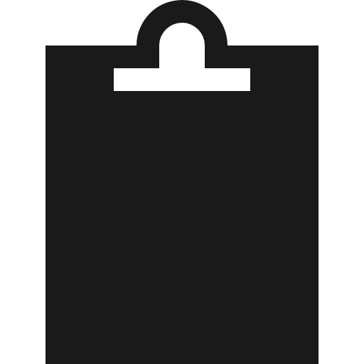 Clipboard solid icon, filled style, from Fluent UI MDL2