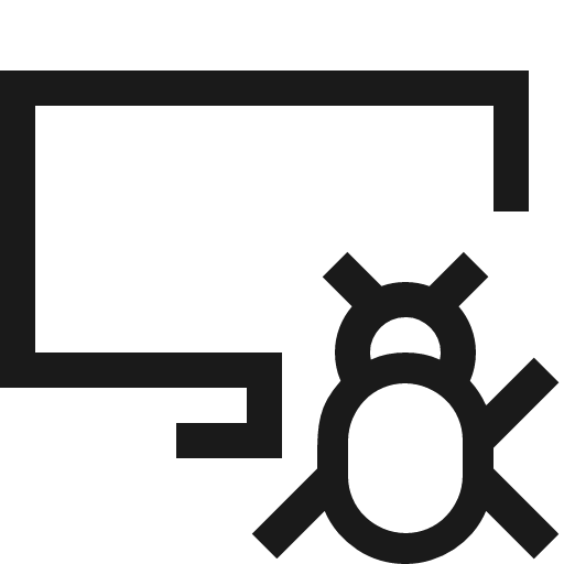 Device bug icon, solid style, from Fluent UI MDL2