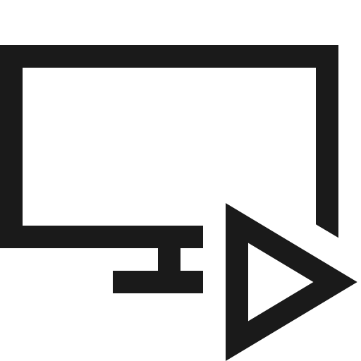 Device run icon, solid style, from Fluent UI MDL2