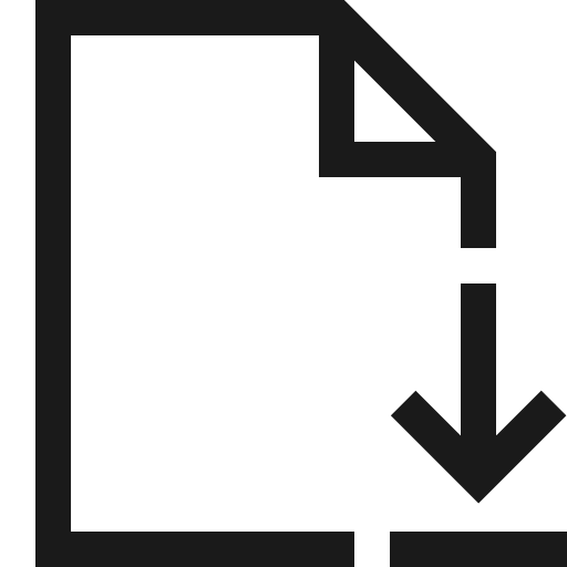 Download document icon, solid style, from Fluent UI MDL2