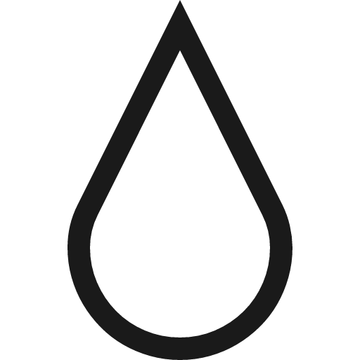 Drop shape icon, solid style, from Fluent UI MDL2