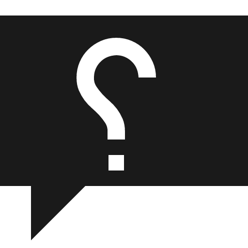 Feedback request mirrored solid icon, filled style, from Fluent UI MDL2