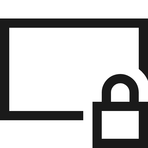 Field read only icon, solid style, from Fluent UI MDL2