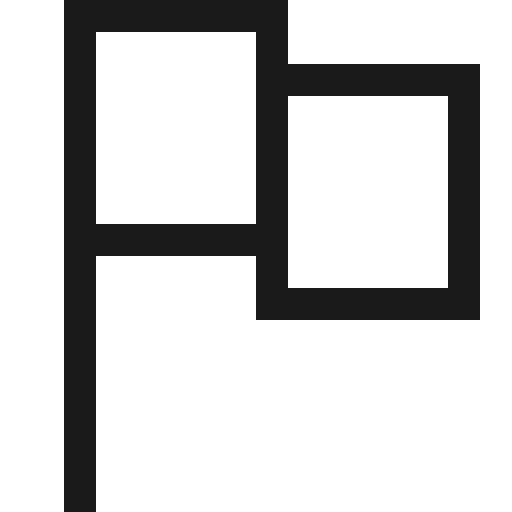 Flag icon, solid style, from Fluent UI MDL2