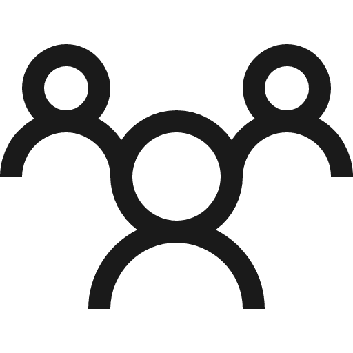 Group icon, solid style, from Fluent UI MDL2
