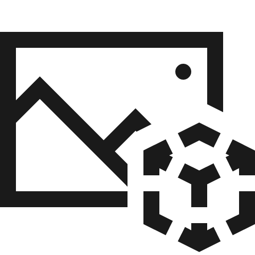 Image in a r icon, solid style, from Fluent UI MDL2