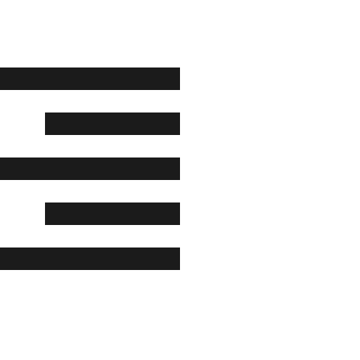 Increase indent text mirrored icon, solid style, from Fluent UI MDL2