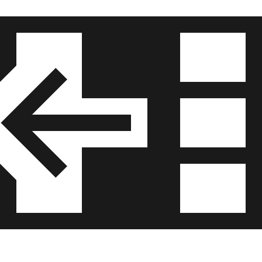 Insert columns left icon, solid style, from Fluent UI MDL2