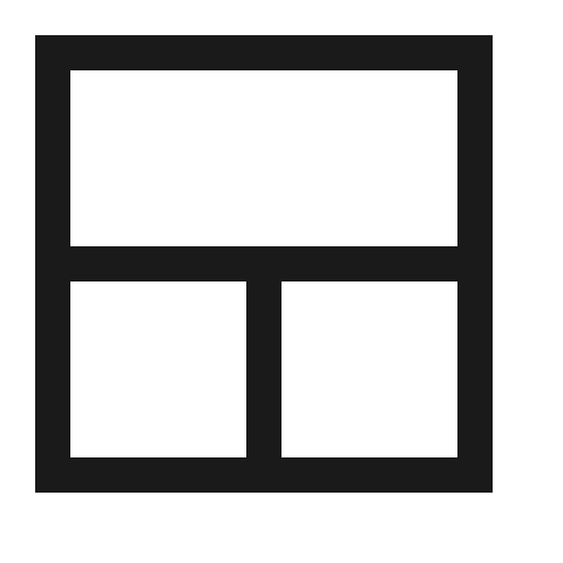 Large grid icon, solid style, from Fluent UI MDL2
