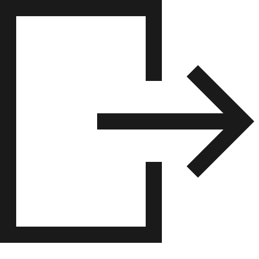 Leave icon, solid style, from Fluent UI MDL2