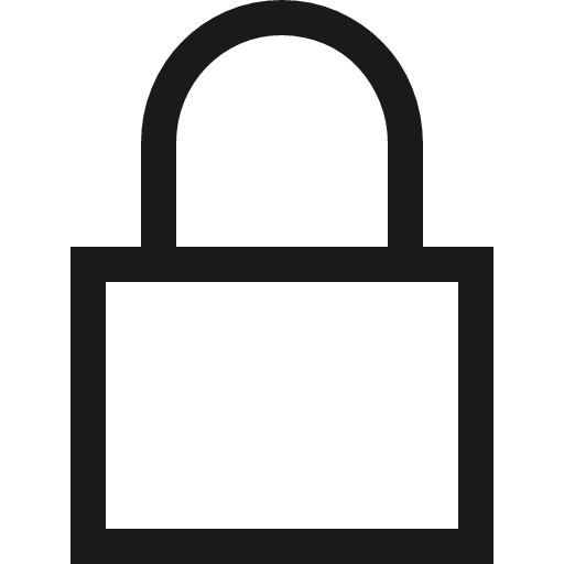Lock icon, solid style, from Fluent UI MDL2