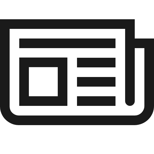 News icon, solid style, from Fluent UI MDL2