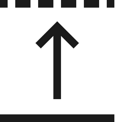 Padding top icon, solid style, from Fluent UI MDL2
