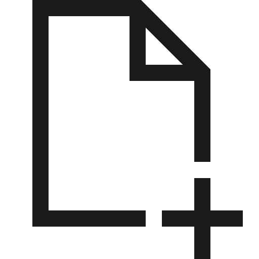 Page add icon, solid style, from Fluent UI MDL2