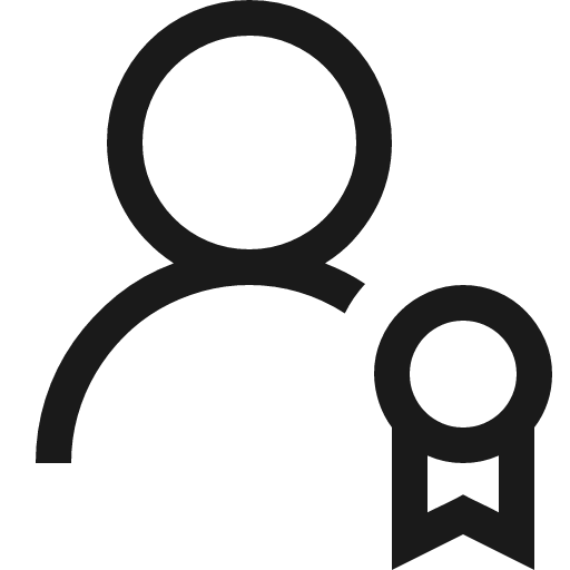 Party leader icon, solid style, from Fluent UI MDL2