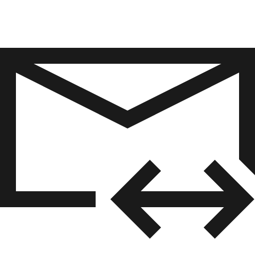 Public email icon, solid style, from Fluent UI MDL2