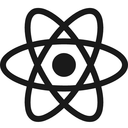React logo icon, solid style, from Fluent UI MDL2