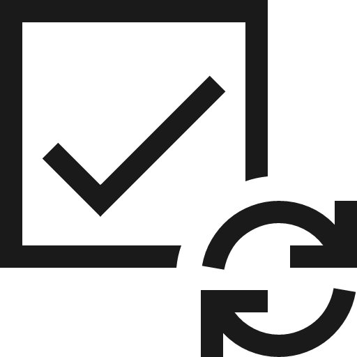 Recurring task icon, solid style, from Fluent UI MDL2