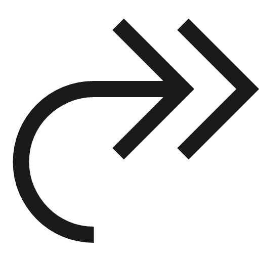 Reply all mirrored icon, solid style, from Fluent UI MDL2