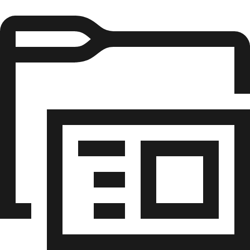 Report library mirrored icon, solid style, from Fluent UI MDL2