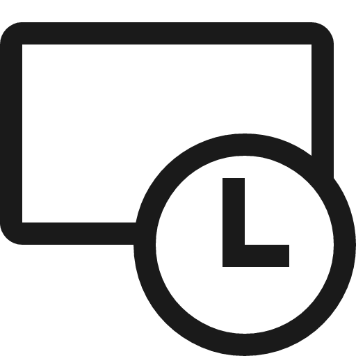 Screen time icon, solid style, from Fluent UI MDL2