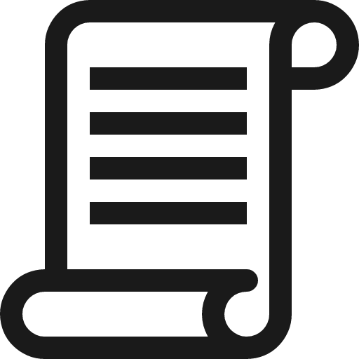 Script icon, solid style, from Fluent UI MDL2