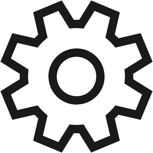 Settings icon, solid style, from Fluent UI MDL2