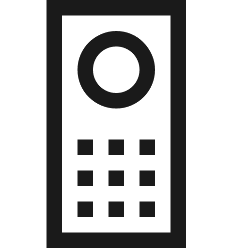 Smart glass remote icon, solid style, from Fluent UI MDL2