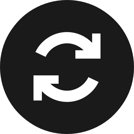 Sync status solid icon, filled style, from Fluent UI MDL2