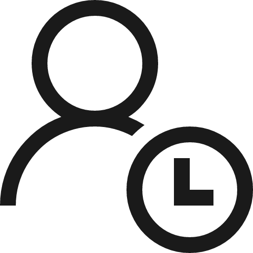 Temporary user icon, solid style, from Fluent UI MDL2