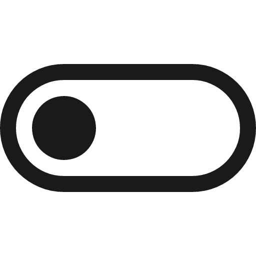 Toggle left icon, solid style, from Fluent UI MDL2