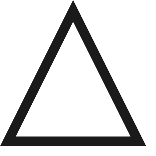 Triangle shape icon, solid style, from Fluent UI MDL2